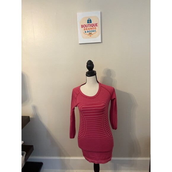 Lululemon Swiftly Tech Stripe LS Crew Top running shirt Size 6 - Picture 3 of 6